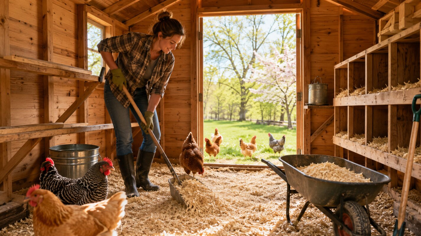 Coop Spring Cleaning
