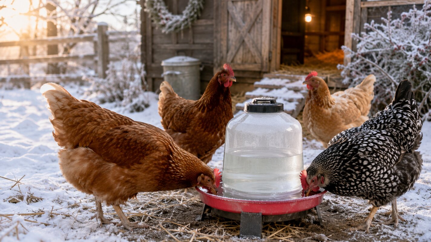 How to Keep Chicken Water from Freezing in Winter