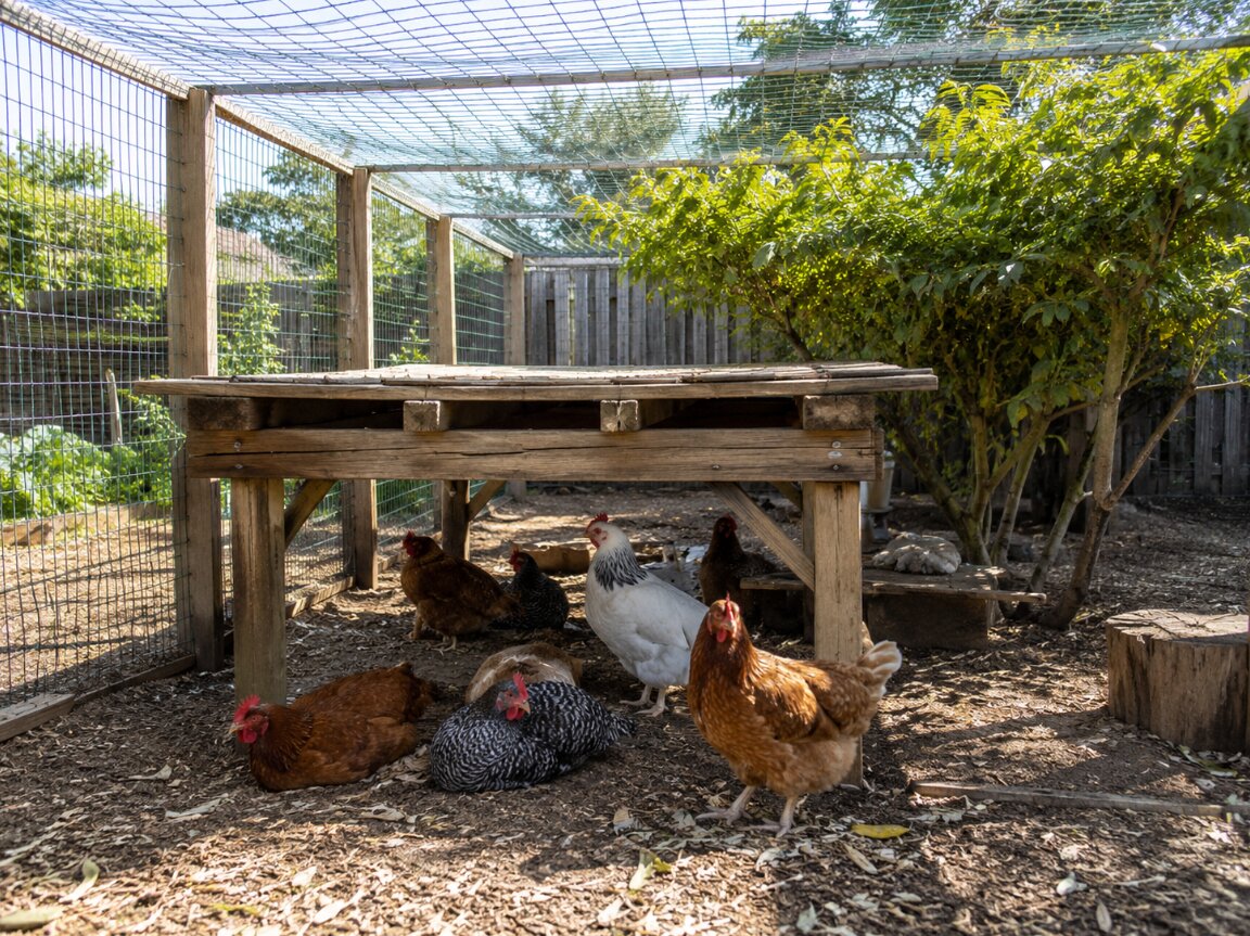 Shade and Overhead Predator Protection