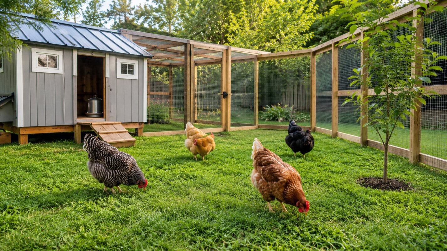 Grass chicken flooring