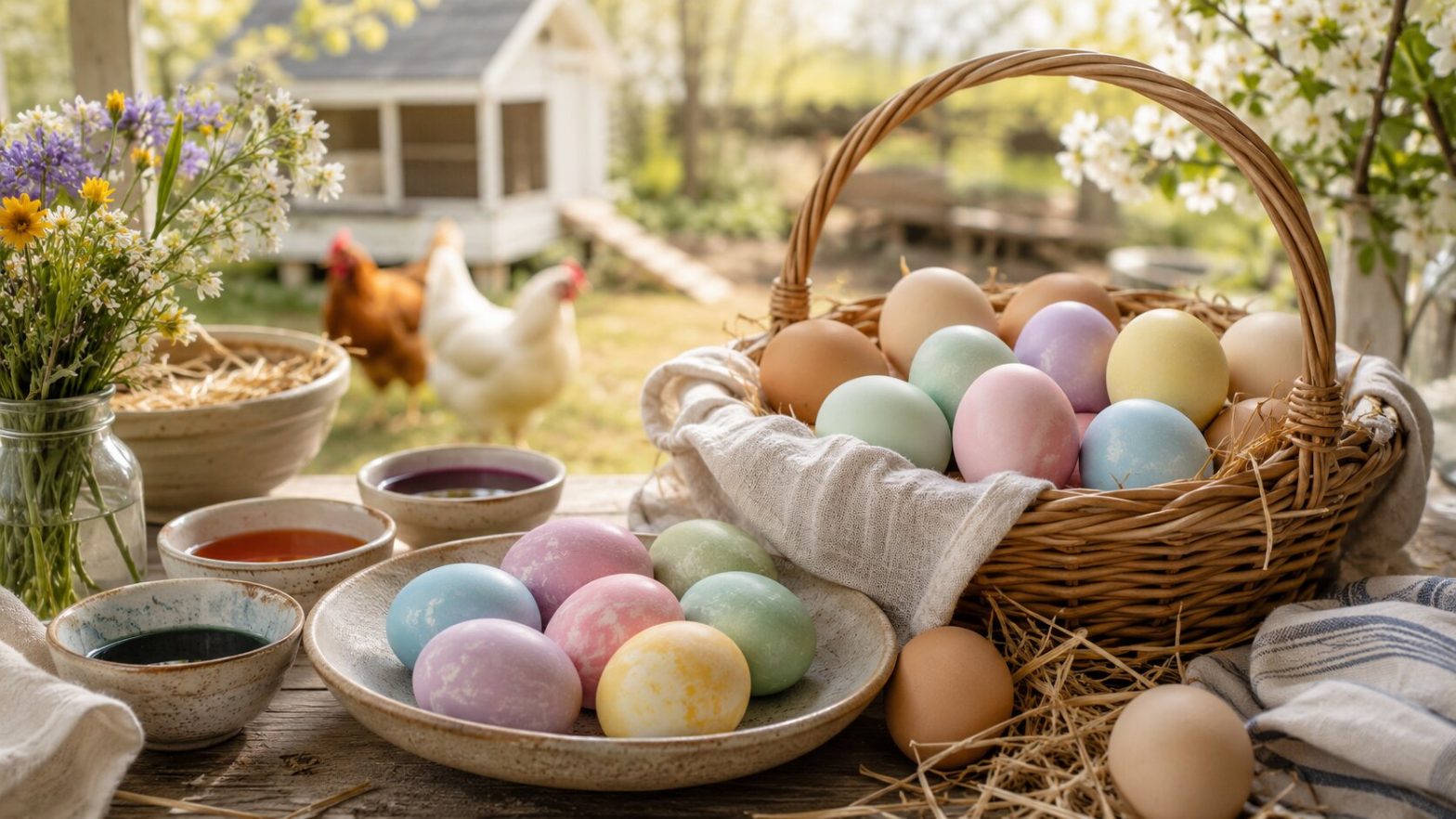 How to Dye Fresh Eggs for Easter Straight from Your Coop