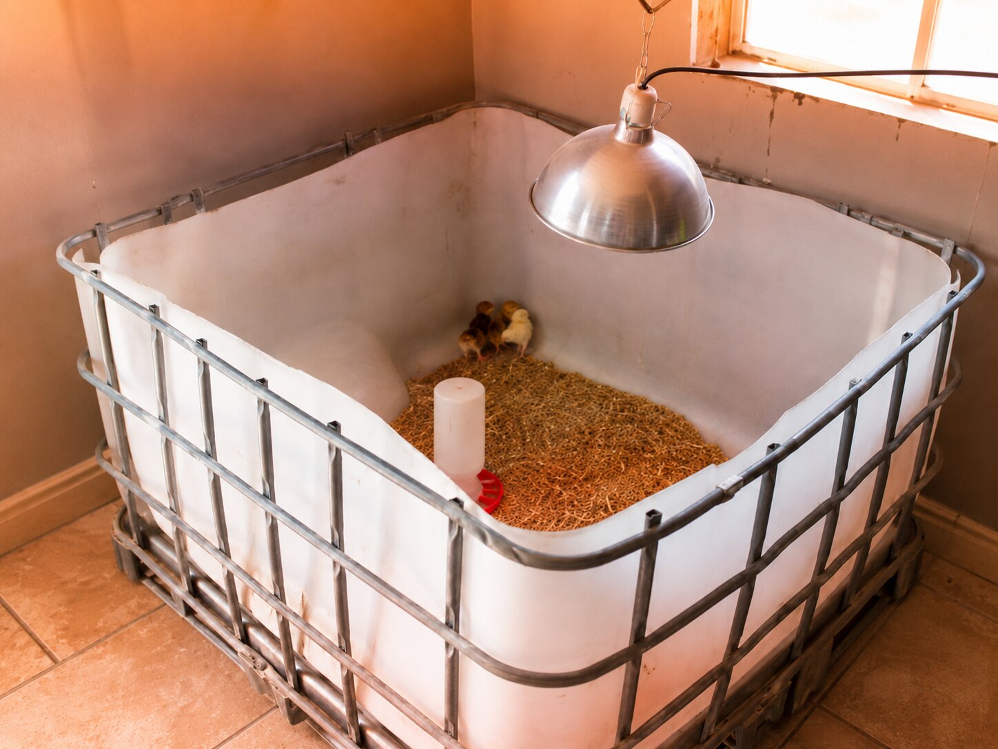 Stage 1 The Brooder Box for Babies (Day 1 to About 7 Weeks)