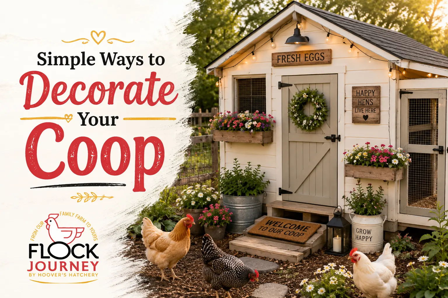 Simple Ways to Decorate Your Coop